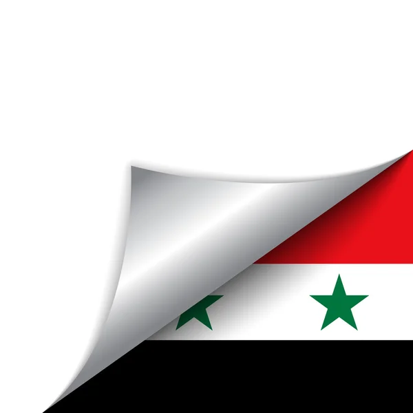 Syrien country flag blättert auf — Stockvektor