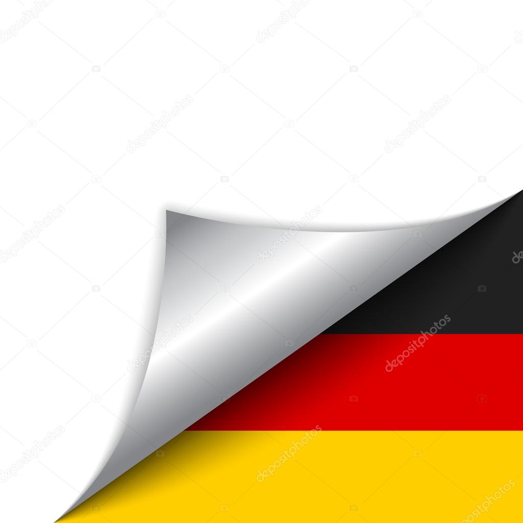 Germany Country Flag Turning Page