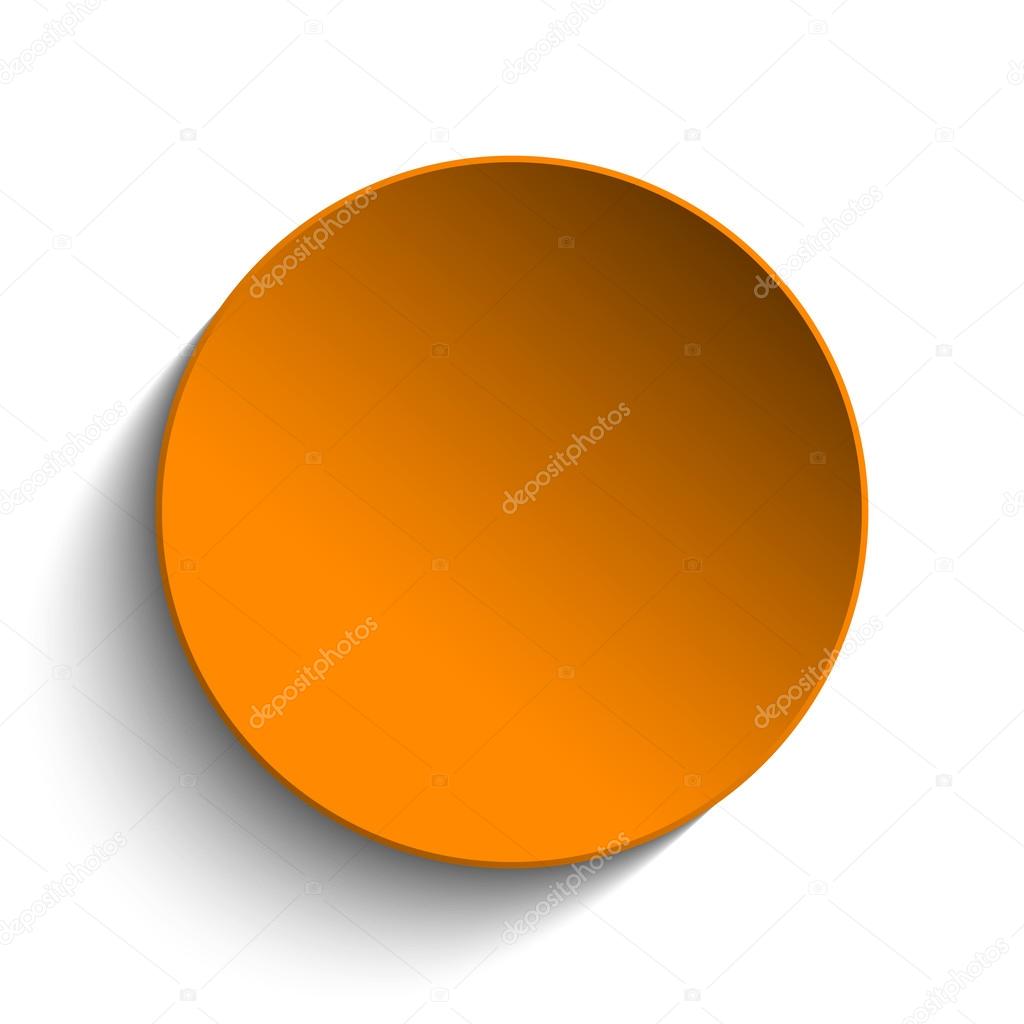 Orange  Circle Button