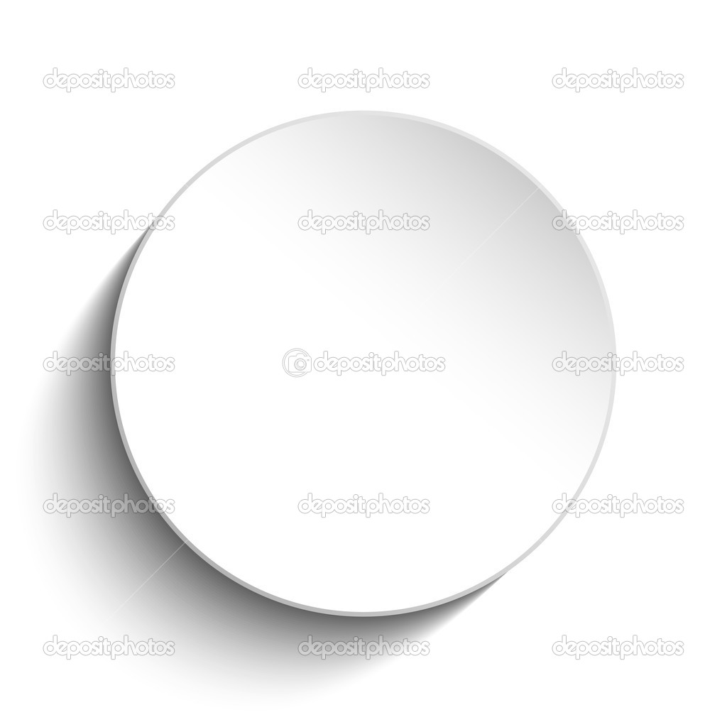 White Circle Button