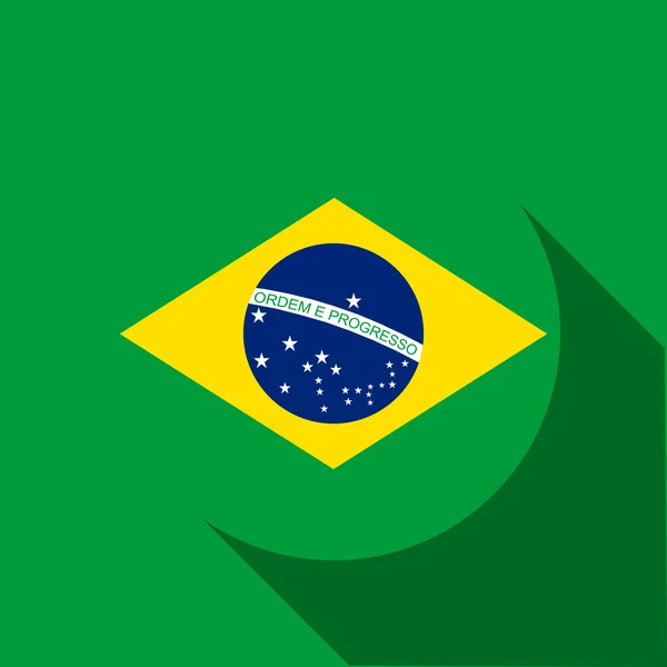 Brasil 2014 Cartas com Bandeira Brasileira — Vetor de Stock