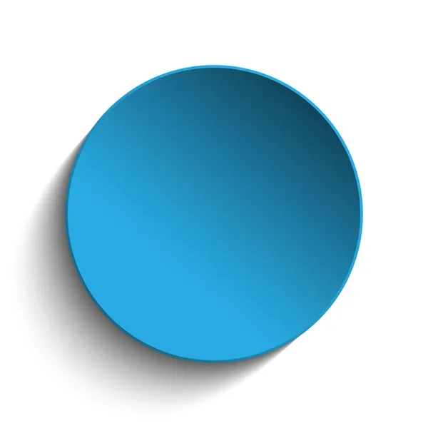 Bouton cercle bleu — Image vectorielle