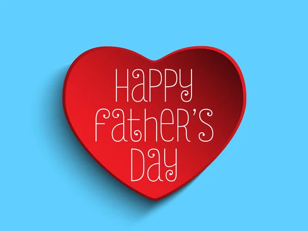 Fathers Day Heart Background — Stock Vector