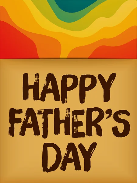 Carte Happy Fathers Day — Image vectorielle