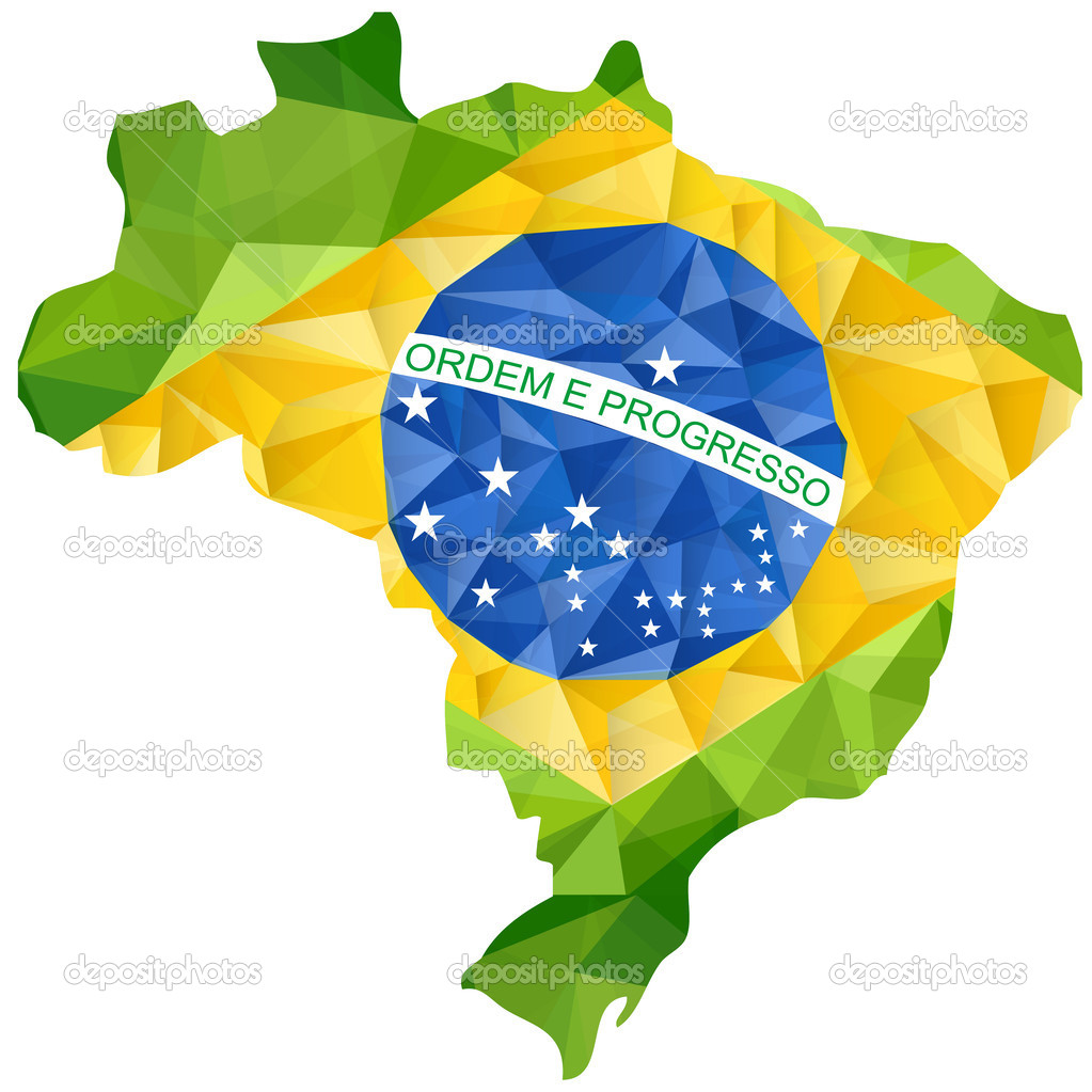Brazil Flag Wave Background