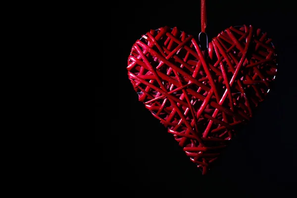 Hand made red heart — Stock Photo, Image