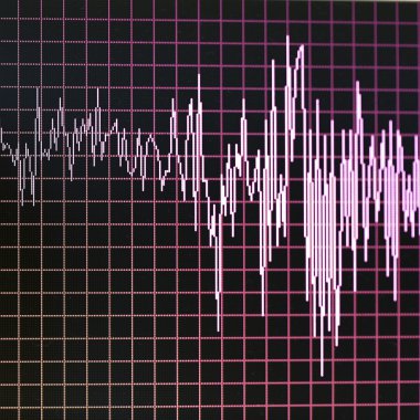 grafiğin üstünde bir bilgisayar