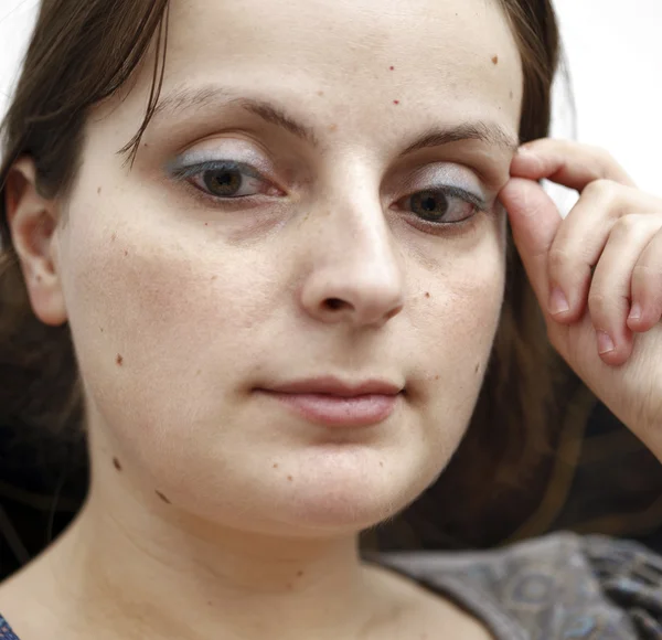 Retrato de uma jovem mulher — Fotografia de Stock