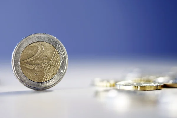 Moneda en euros — Foto de Stock