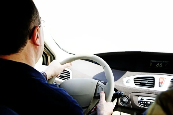 Motorista carro — Fotografia de Stock