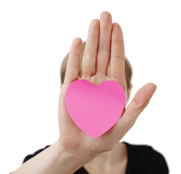 Heart shape Posst It — Stock Photo, Image