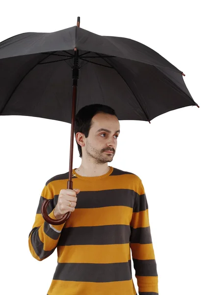 Man with umbrella — Stock Photo, Image