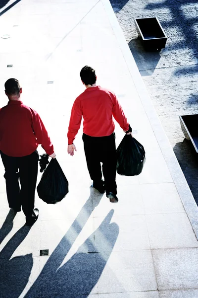 Taking out the garbage — Stock Photo, Image