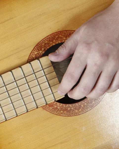 Playing the guitar — Stock Photo, Image