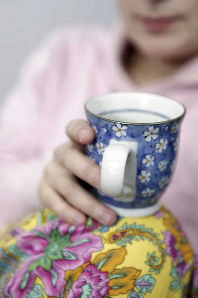 Mujer con cofee — Foto de Stock