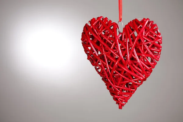 Hand made red heart — Stock Photo, Image