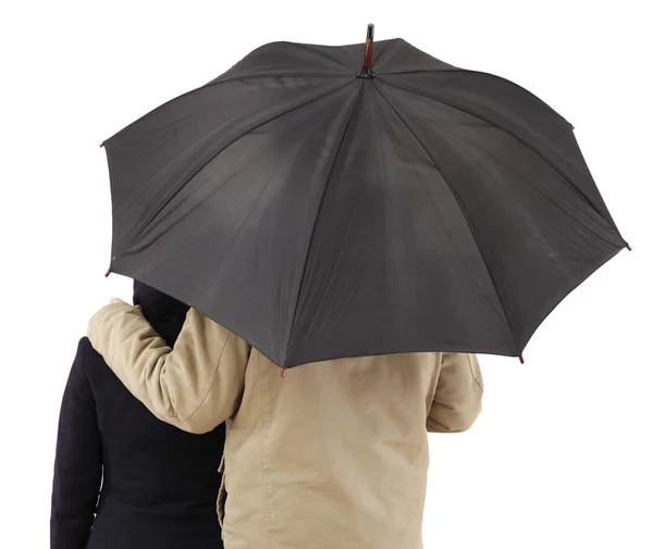 Par med paraply — Stockfoto