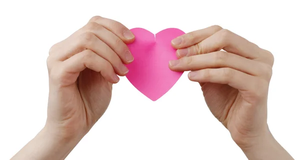 Forma del cuore Posst It — Foto Stock