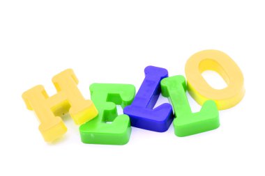 Close-up of letters. Great details !