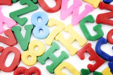 Harflerin yakın çekimi