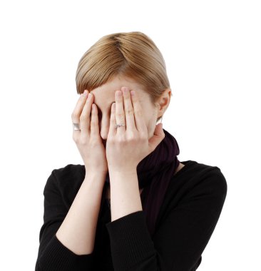 depresif genç kadın