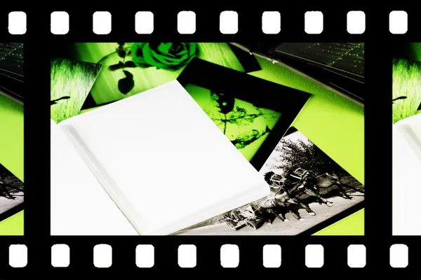 Álbum de fotos com espaço de cópia — Fotografia de Stock