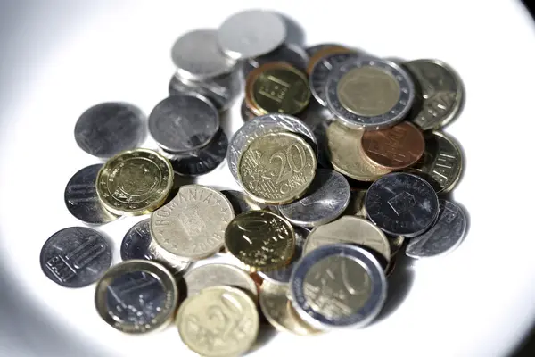 Монеты - Close up — стоковое фото