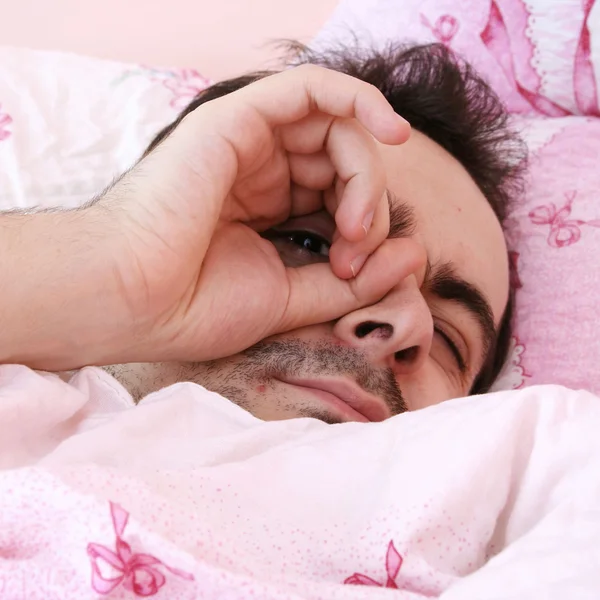 Joven durmiendo.  . — Foto de Stock