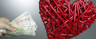 el yapımı kırmızı kalp