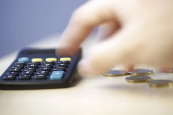 Calculating my money — Stock Photo, Image