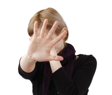 depresif genç kadın