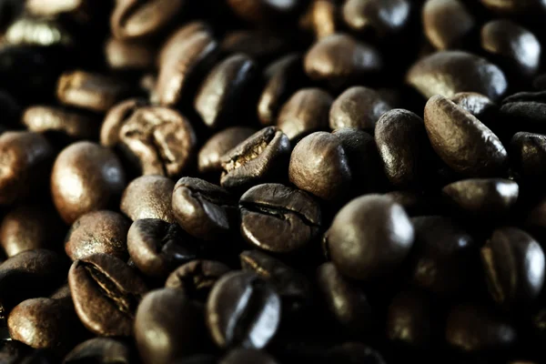 Grãos de café fritos perfumados — Fotografia de Stock