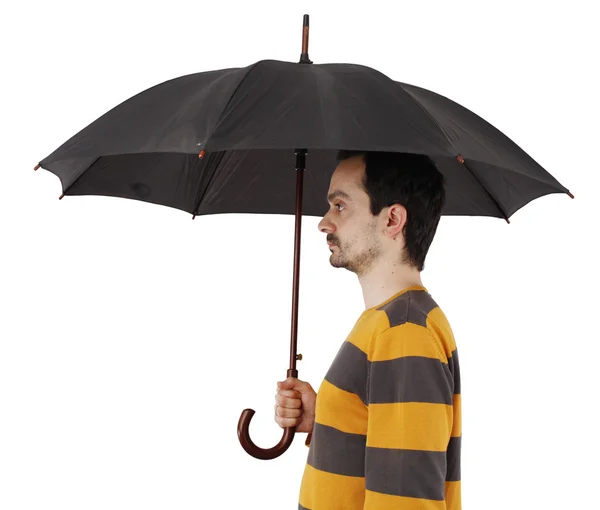 Man with umbrella — Stock Photo, Image