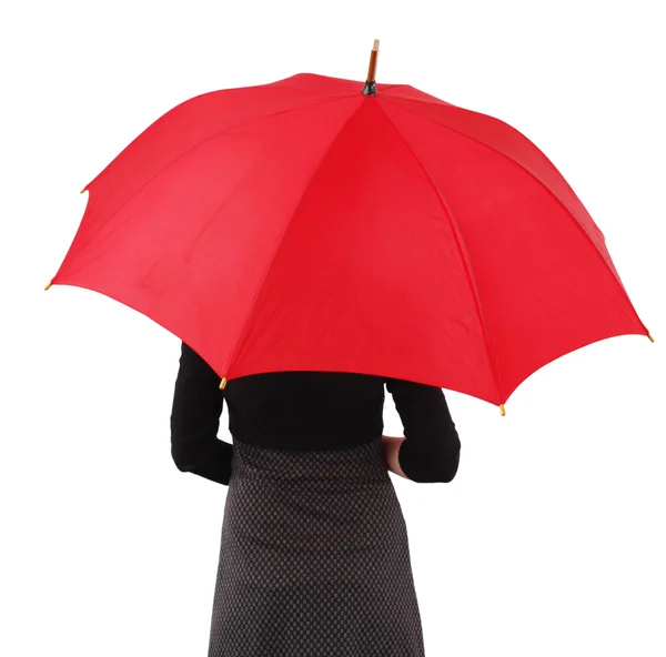 Woman with umbrella — Stock Photo, Image