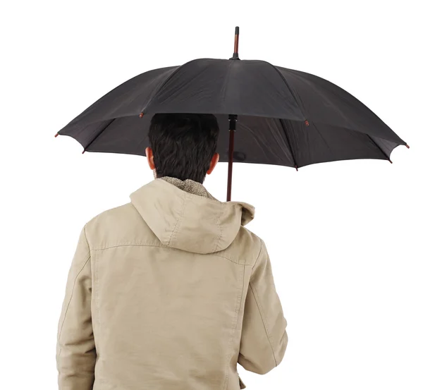 Man with umbrella — Stock Photo, Image