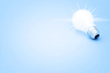 arka plan aydınlatılmış ampul ile