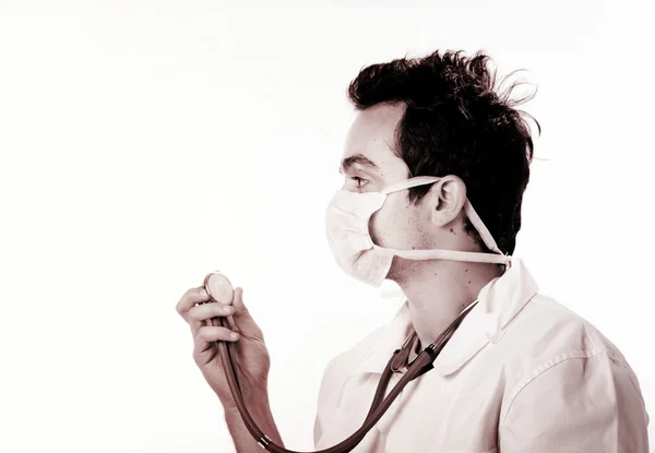 Doctor with stethoscope — Stock Photo, Image