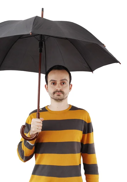 Man with umbrella — Stock Photo, Image