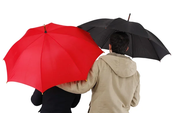 Şemsiye ile Çift — Stok fotoğraf