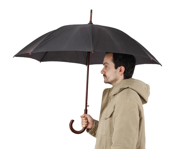 Man with umbrella — Stock Photo, Image