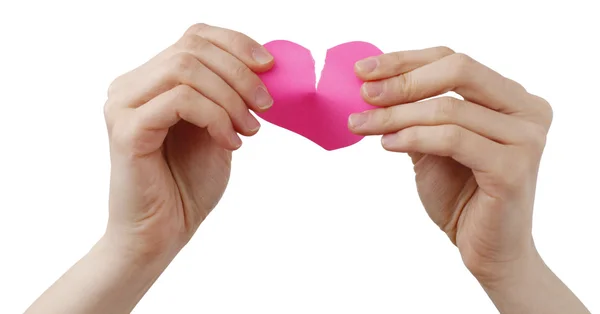 Forma del cuore Posst It — Foto Stock