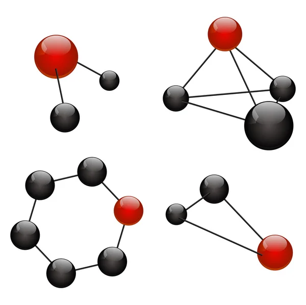 Molecuul-pictogram — Stockvector