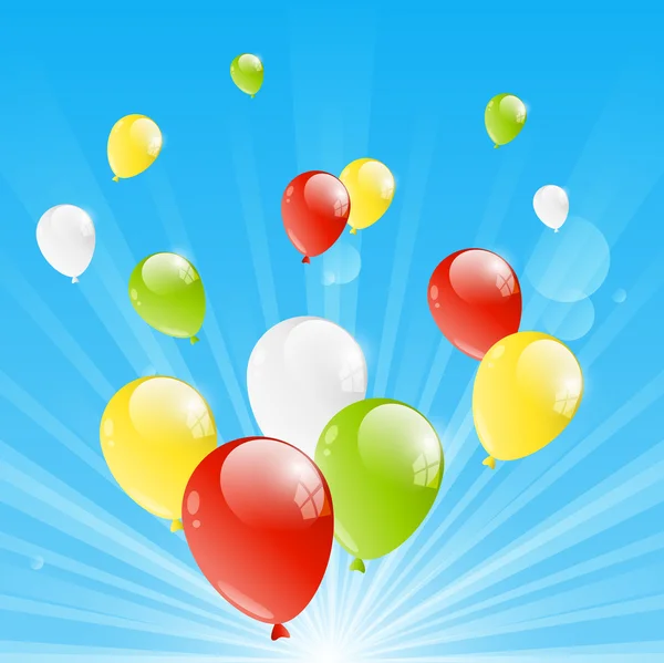 Ballon anniversaire — Image vectorielle