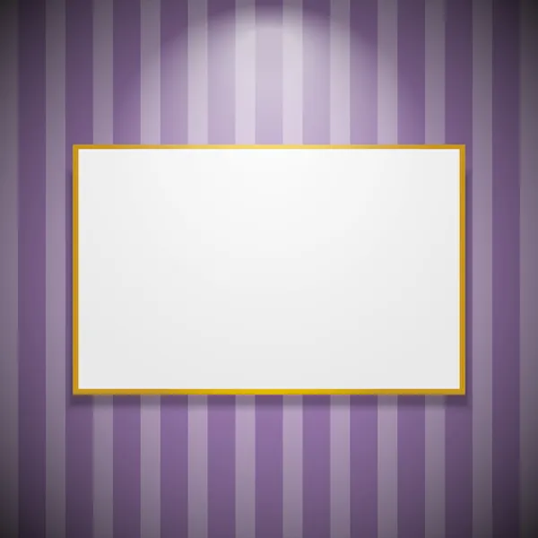 Frame on the wall — Stock Vector