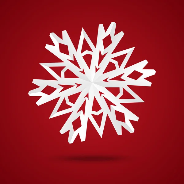 Paper snowflake — Stock Vector