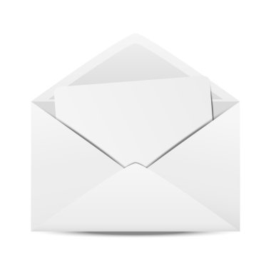 White envelope clipart