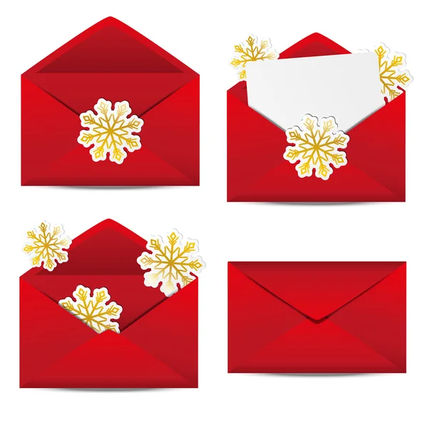 Enveloppes de Noël — Image vectorielle