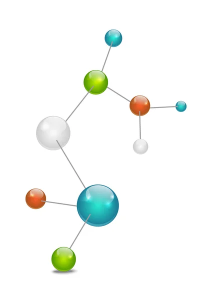 Glansigt molekyl — Stock vektor