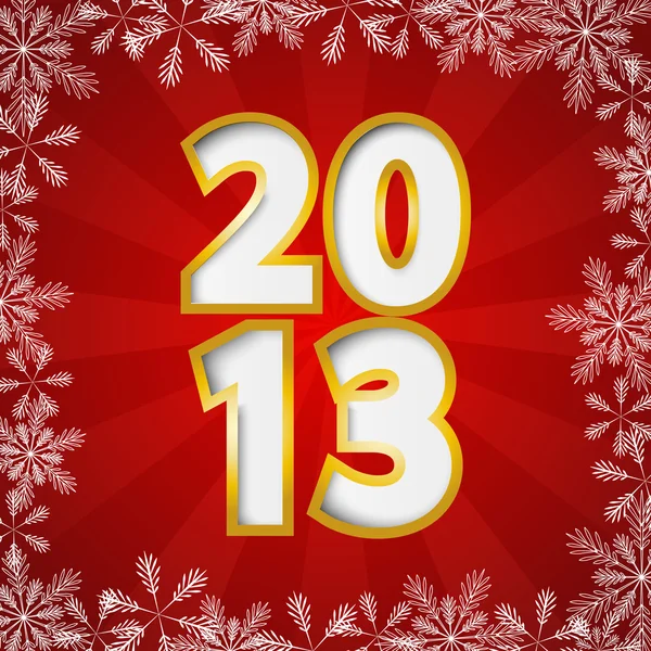 2013 nieuwjaarskaart — Stockvector