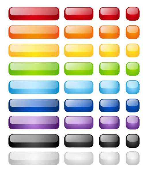 Rainbow buttons — Stock Vector